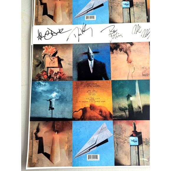 Counting Crows Band SIGNED 1990's Uncut LP Sleeve THIS DESERT LIFE 28" ⭐ COA LOA - Picture 11 of 13